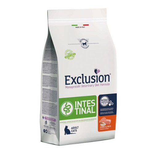 Exclusion Diet Intestinal gatto Maiale e Riso 1,5 kg