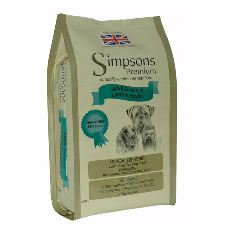 Simpsons Premium cane adult sensitive agnello e patate 2 kg