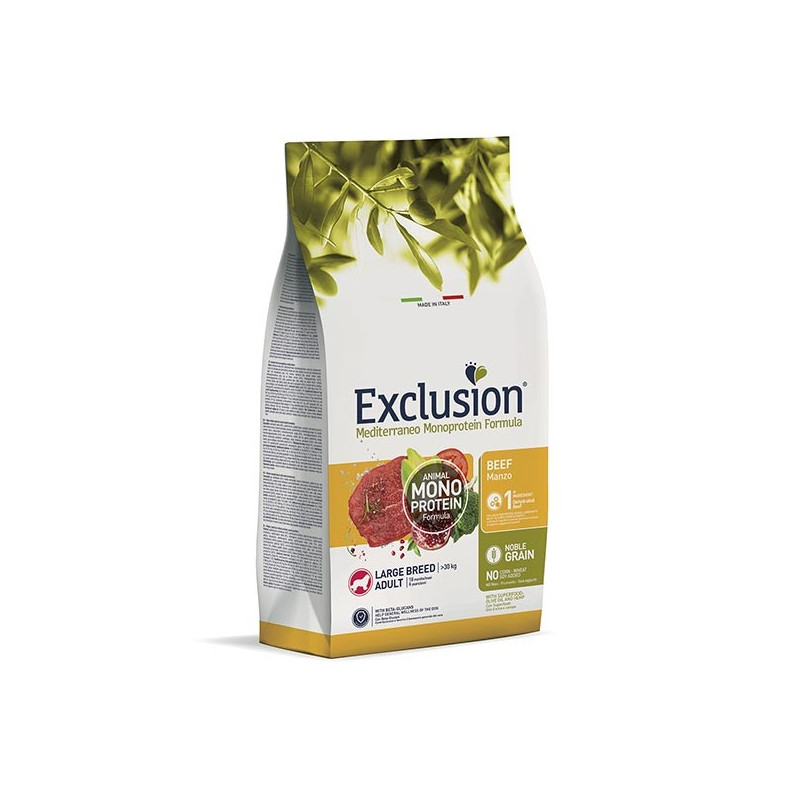 Exclusion Monoprotein Adult Large Breed con Manzo 12 kg