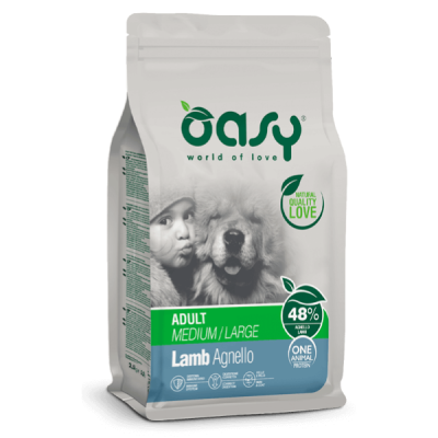 Oasy Monoproteico Adult Medium/Large Agnello 12 kg