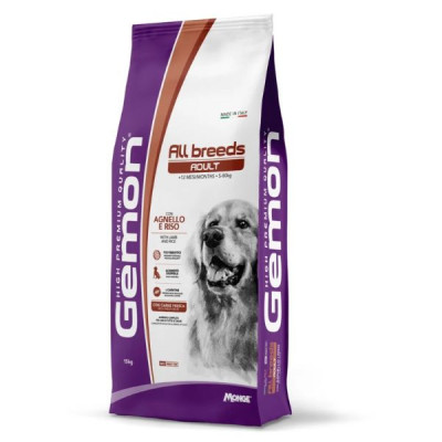 Gemon All Breeds Adult con Agnello e Riso 15 kg