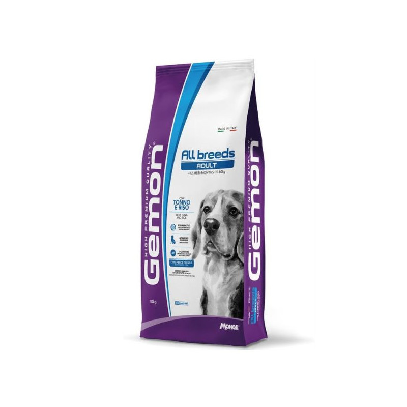 Gemon All Breeds Adult con Tonno e Riso 15 kg