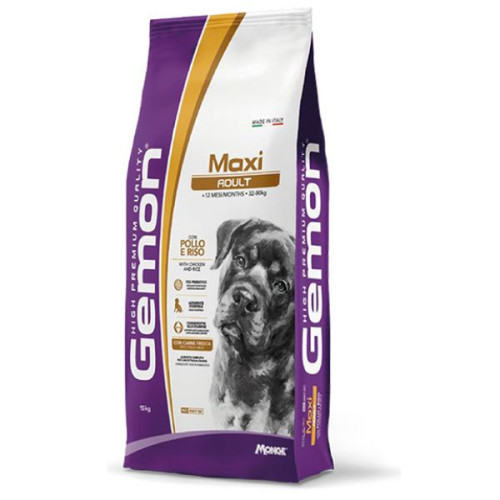 Gemon Maxi Adult con Pollo e Riso 15kg