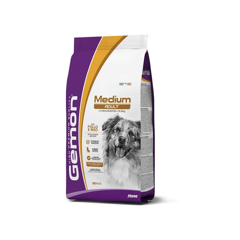 Gemon Medium Adult con Pollo e Riso 15 kg