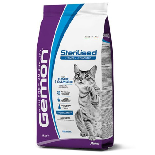 Gemon Cat Sterilised con Tonno e Salmone 7 kg