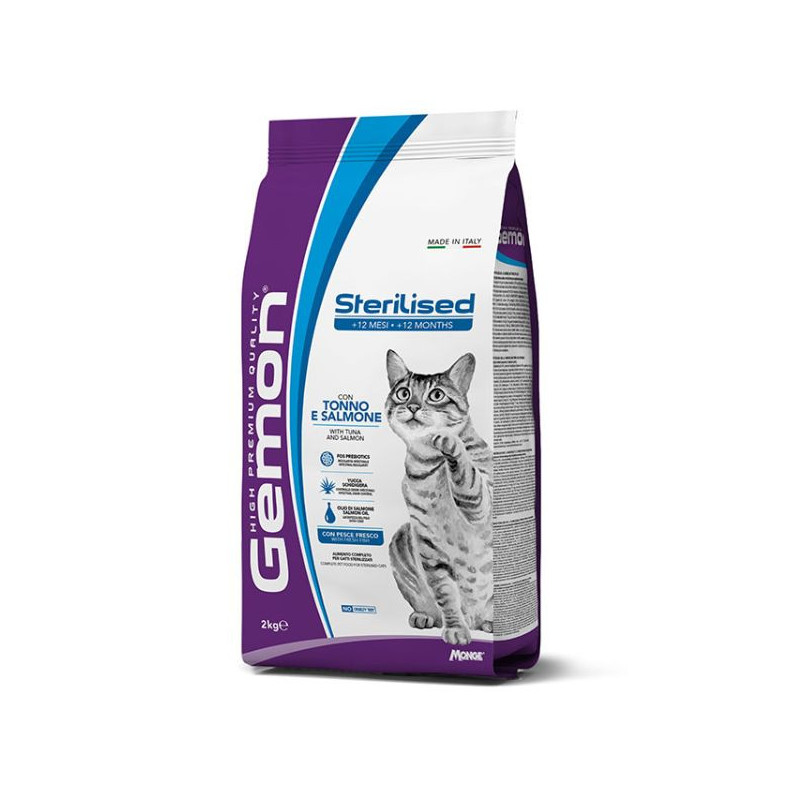 Gemon Cat Sterilised con Tonno e Salmone 7 kg