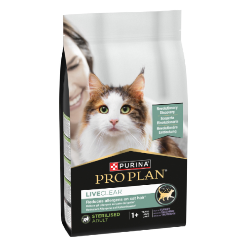 Purina Pro Plan LiveClear Adult Crocchette Gatto Sterilizzato con tacchino 1,4 kg