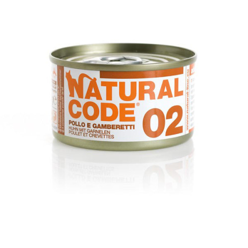 Natural Code 02 Pollo e Gamberetti 85 gr