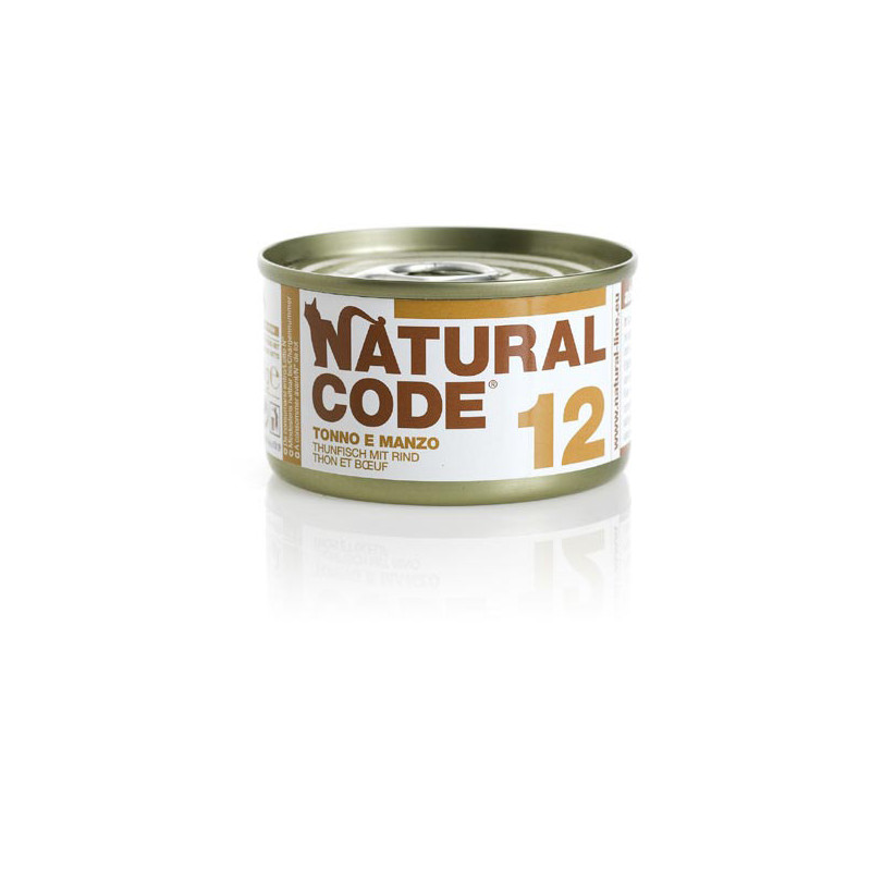 Natural Code 12 Tonno e Manzo 85 gr