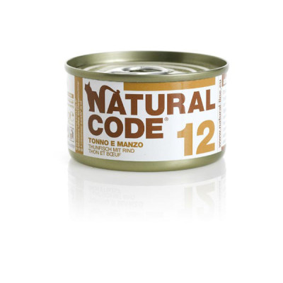 Natural Code 12 Tonno e Manzo 85 gr