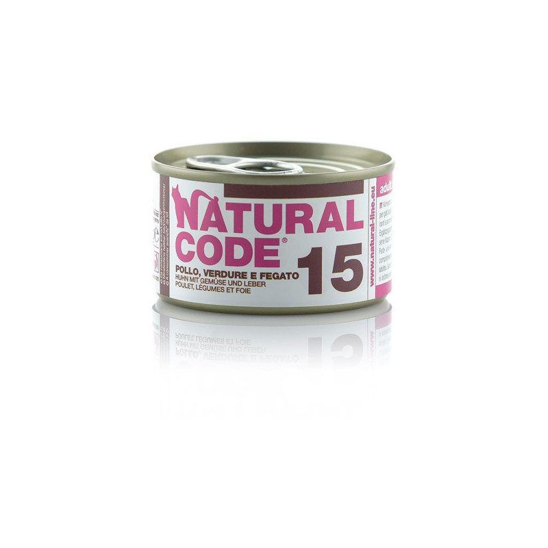 Natural Code 15 Pollo Verdure e Fegato 85 gr