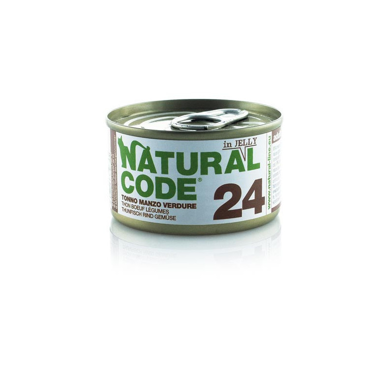 Natural Code 24 Tonno Manzo e Vardure 85 gr