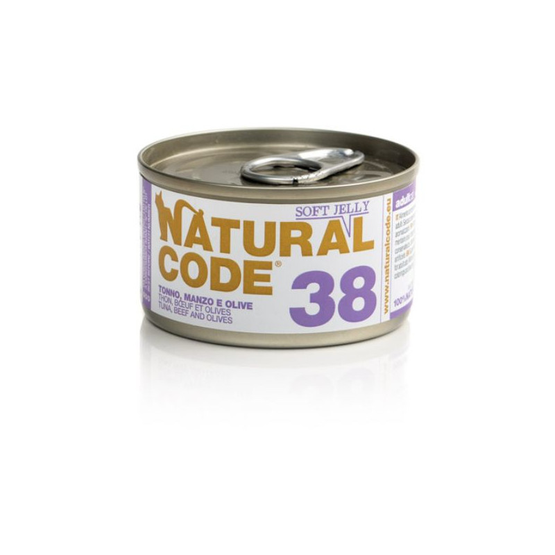 Natural Code 38 Tonno Manzo e Olive 85 gr