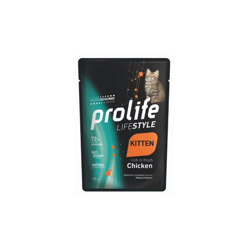 Prolife LifeStyle per Kitten con Pollo bst da 85 gr