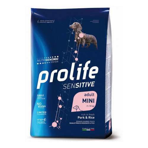 Prolife Sensitive per Cani Adult Mini con Maiale e Riso da 2 Kg