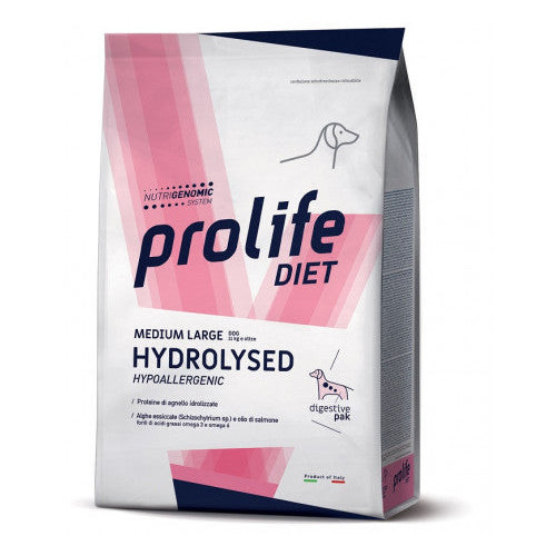 Prolife Hydrolised Hypoallergenic Medium Large Agnello 8 Kg