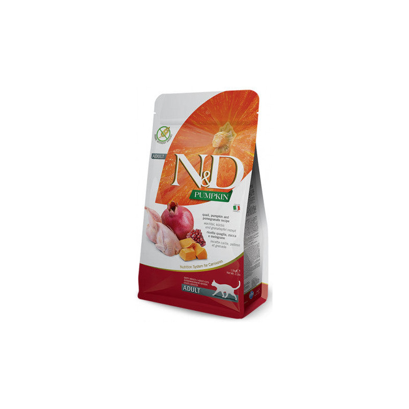 Farmina N&D pumpkin gatto neutered quaglia zucca e melograno 300 gr