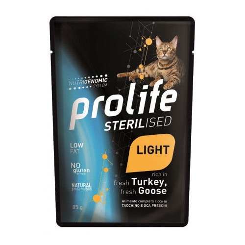 Prolife Sterilised Light per Gatti con Tacchino e Oca da 85 gr